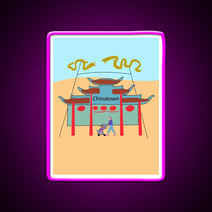 Chinatown Los Angeles Asian Cultural Led Neon Sign Rgb Color - Shineneon