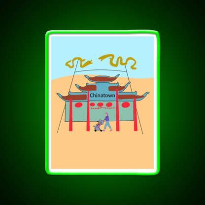 Chinatown Los Angeles Asian Cultural Led Neon Sign Rgb Color - Shineneon