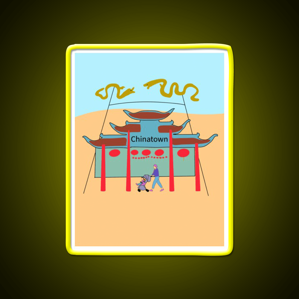 Chinatown Los Angeles Asian Cultural Led Neon Sign Rgb Color - Shineneon