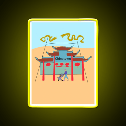 Chinatown Los Angeles Asian Cultural Led Neon Sign Rgb Color - Shineneon
