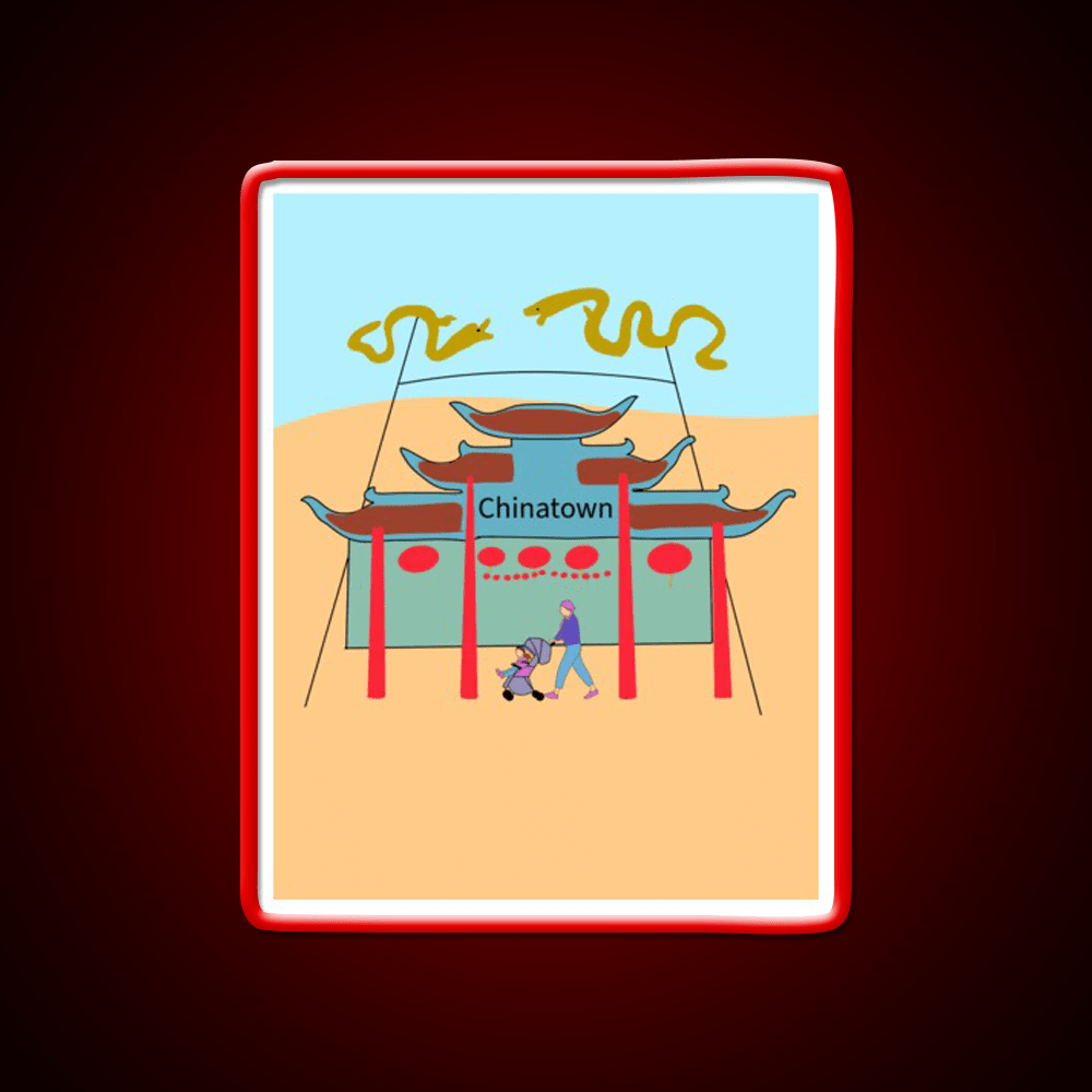 Chinatown Los Angeles Asian Cultural Led Neon Sign Rgb Color - Shineneon