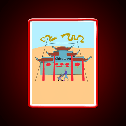 Chinatown Los Angeles Asian Cultural Led Neon Sign Rgb Color - Shineneon
