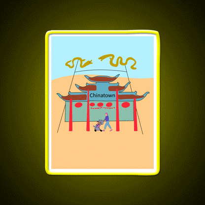 Chinatown Los Angeles Asian Cultural Led Neon Sign Rgb Color