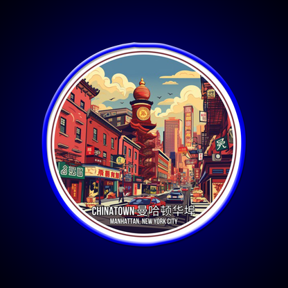 Chinatown Manhattan Nyc Asian Cultural Led Neon Sign Rgb Color - LED neon sign view 5