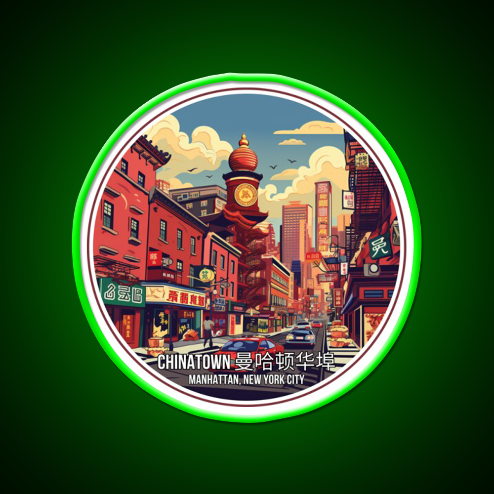 Chinatown Manhattan Nyc Asian Cultural Led Neon Sign Rgb Color - LED neon sign view 8