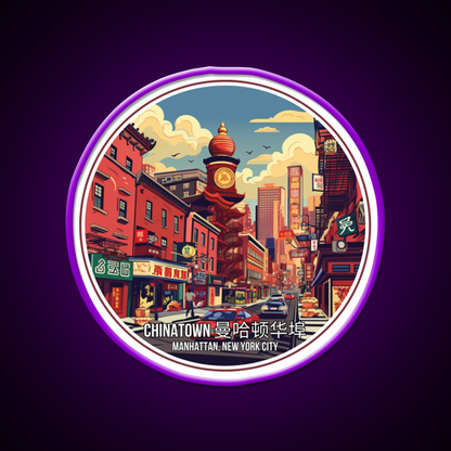 Chinatown Manhattan Nyc Asian Cultural Led Neon Sign Rgb Color - LED neon sign view 9