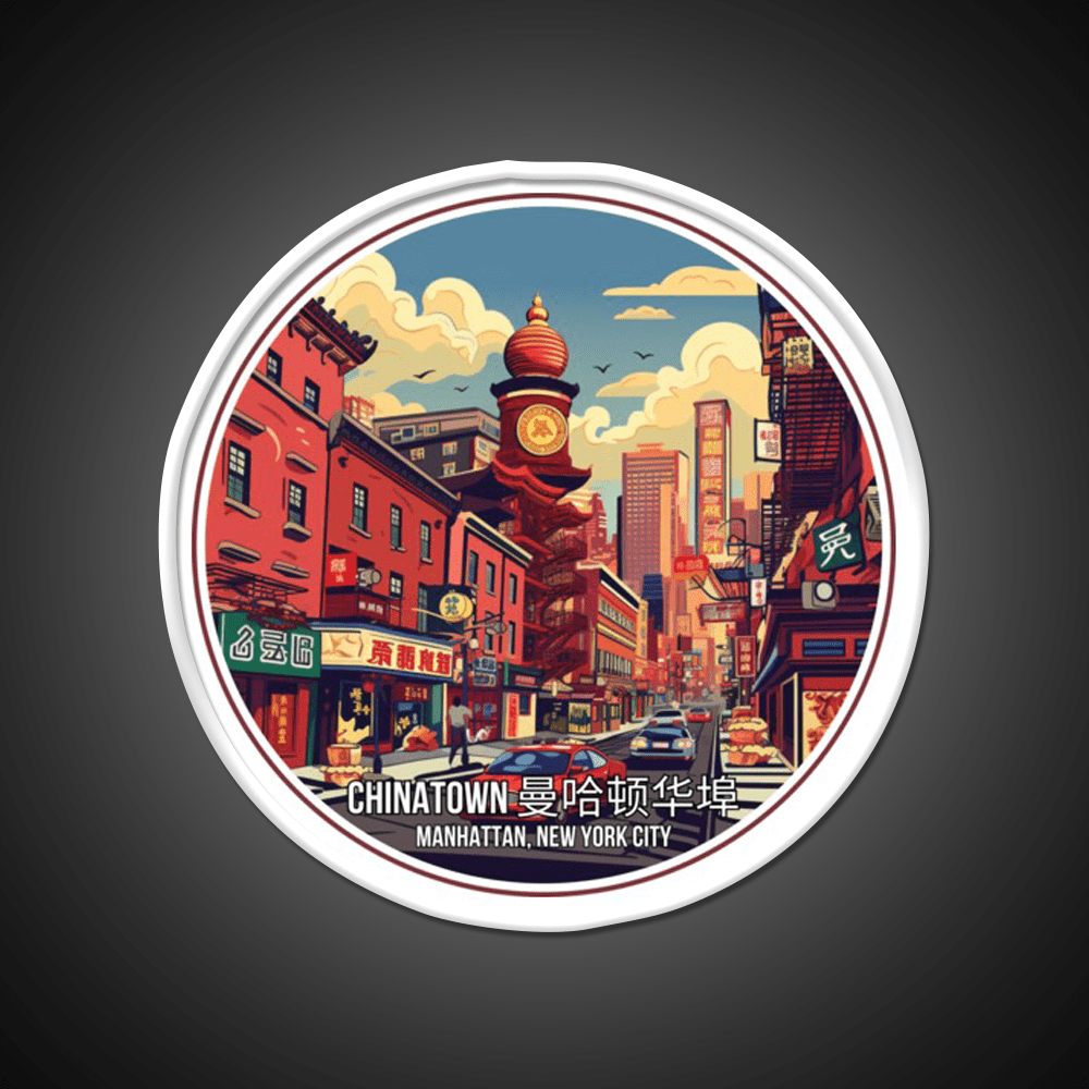 Chinatown Manhattan Nyc Asian Cultural Led Neon Sign Rgb Color - Shineneon