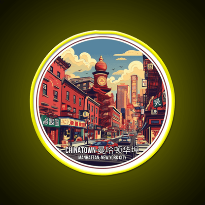 Chinatown Manhattan Nyc Asian Cultural Led Neon Sign Rgb Color - Shineneon