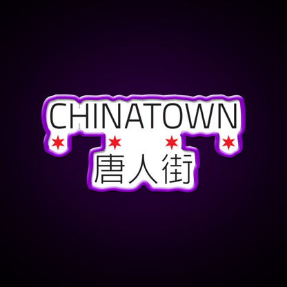 Chinatown Neighborhood Tee Asian Cultural Led Neon Sign Rgb Color - LED neon sign view 9