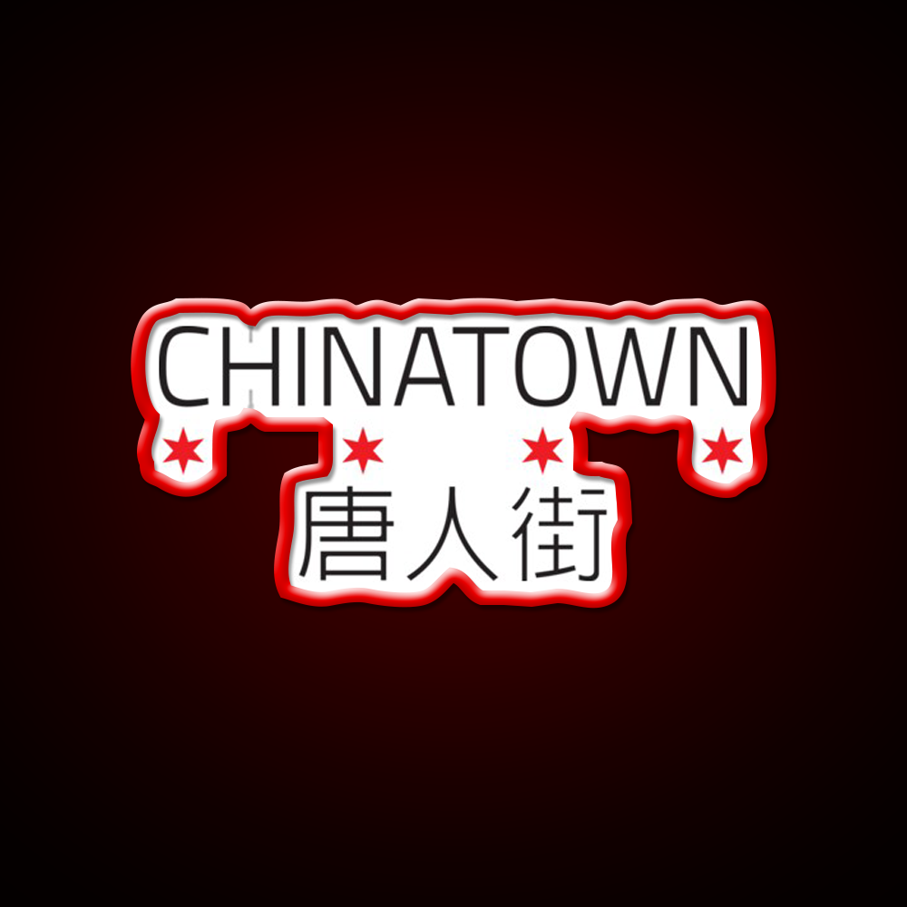 Chinatown Neighborhood Tee Asian Cultural Led Neon Sign Rgb Color - LED neon sign view 10