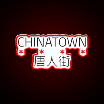 Chinatown Neighborhood Tee Asian Cultural Led Neon Sign Rgb Color - LED neon sign view 10