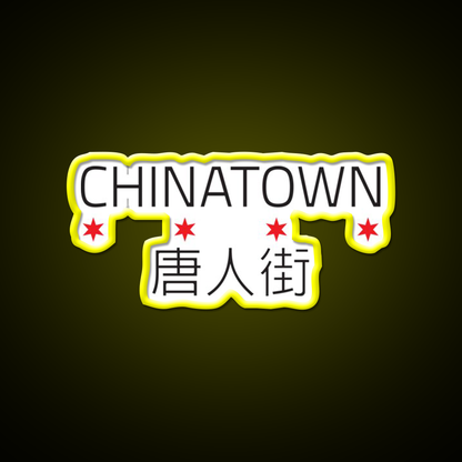 Chinatown Neighborhood Tee Asian Cultural Led Neon Sign Rgb Color - LED neon sign view 7