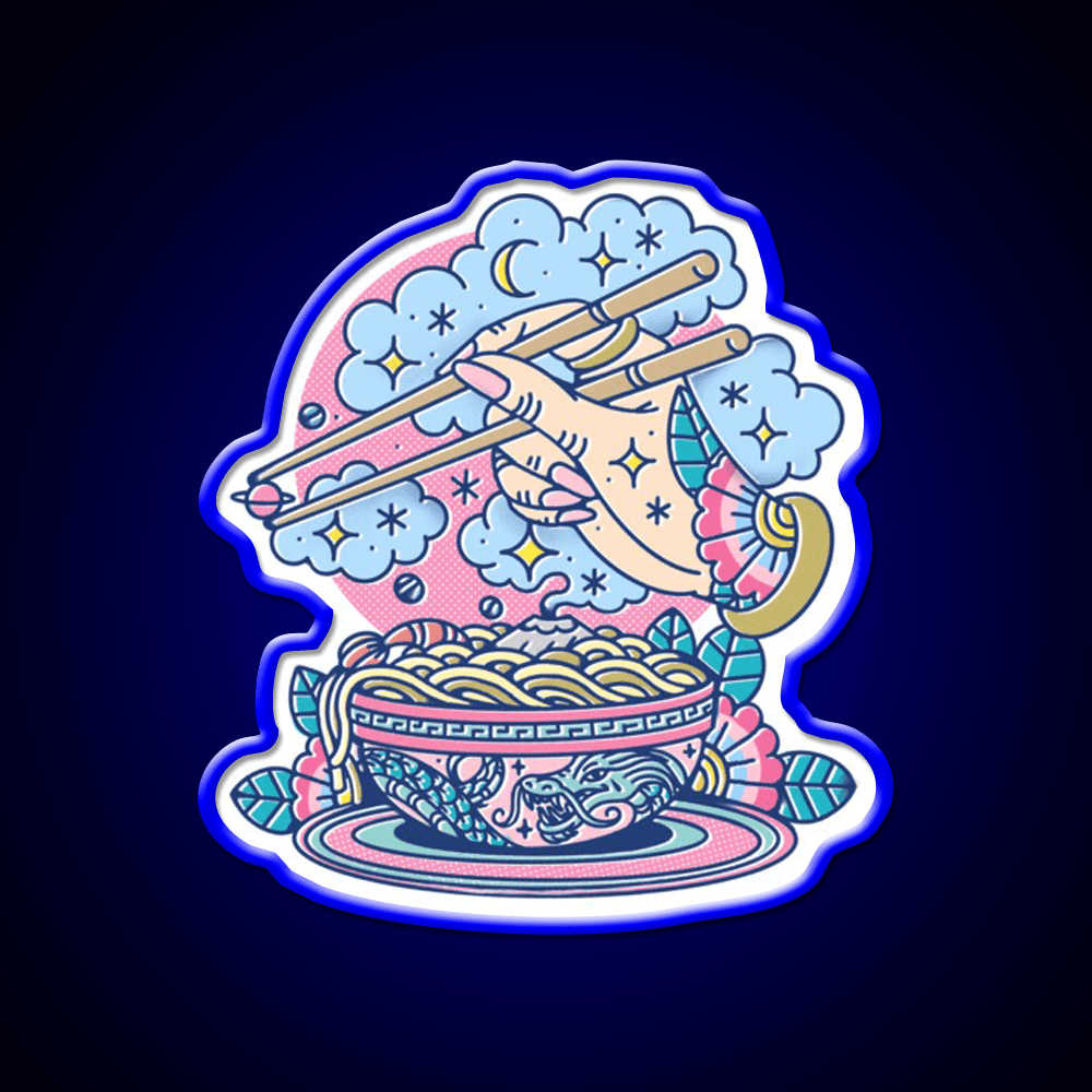 Chinatown Noodles Asian Cultural Led Neon Sign Rgb Color - Shineneon