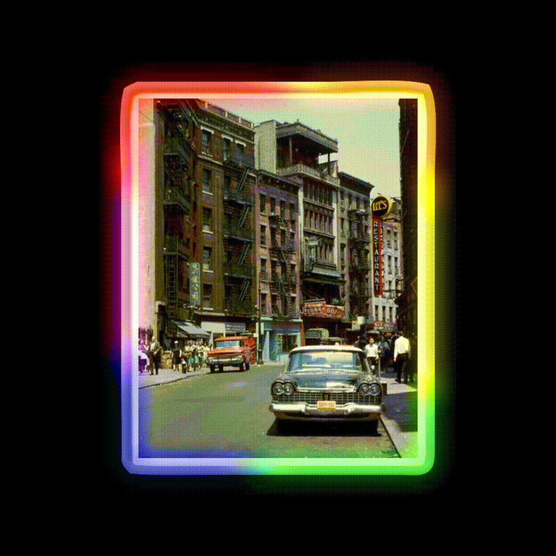 Chinatown Nyc In The 1950S Asian Cultural Led Neon Sign Rgb Color - LED neon sign close-up detail