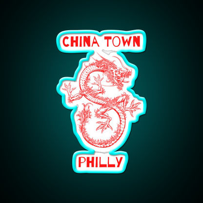 Chinatown Philly Asian Cultural Led Neon Sign Rgb Color - Size and dimension reference