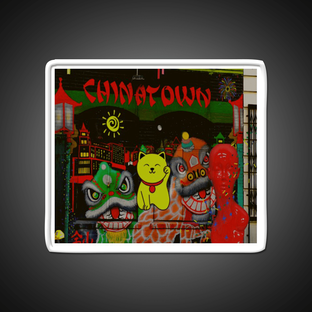 Chinatown Postcard Asian Cultural Led Neon Sign Rgb Color - Shineneon