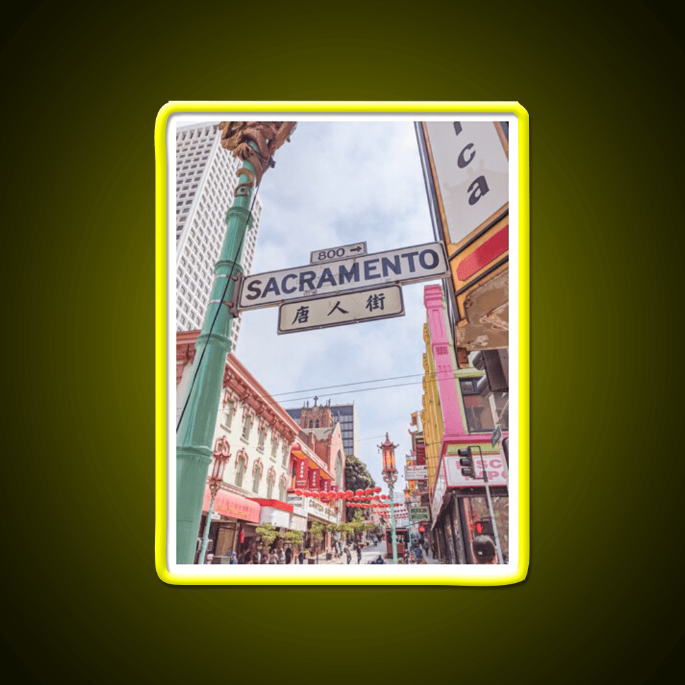 Chinatown San Francisco California Type A Asian Cultural Led Neon Sign Rgb Color - Shineneon