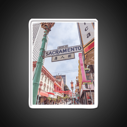 Chinatown San Francisco California Type A Asian Cultural Led Neon Sign Rgb Color - Shineneon