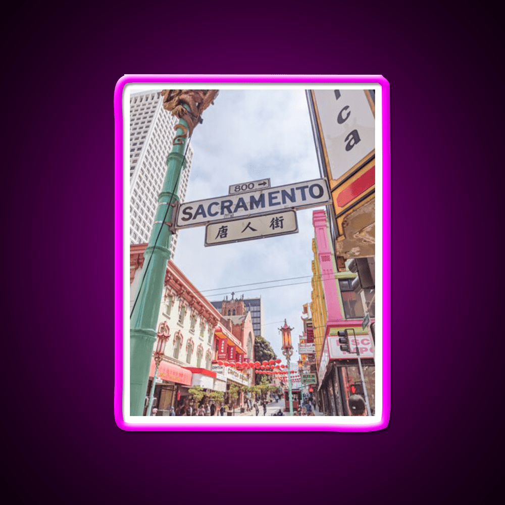 Chinatown San Francisco California Type A Asian Cultural Led Neon Sign Rgb Color - Shineneon