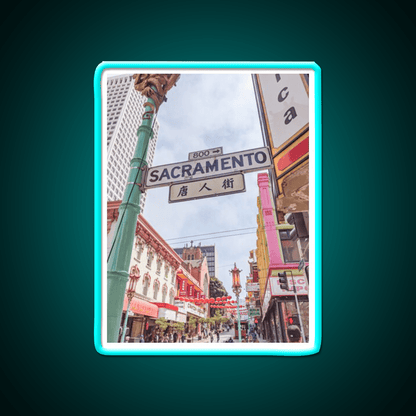 Chinatown San Francisco California Type A Asian Cultural Led Neon Sign Rgb Color - Shineneon