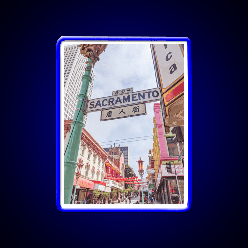 Chinatown San Francisco California Type A Asian Cultural Led Neon Sign Rgb Color - Shineneon