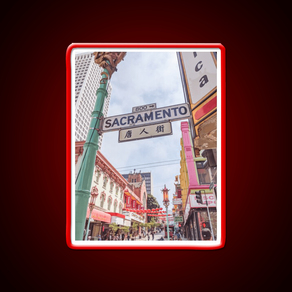 Chinatown San Francisco California Type A Asian Cultural Led Neon Sign Rgb Color - Shineneon