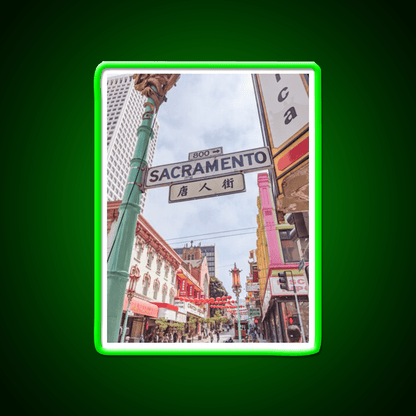 Chinatown San Francisco California Type A Asian Cultural Led Neon Sign Rgb Color - Shineneon