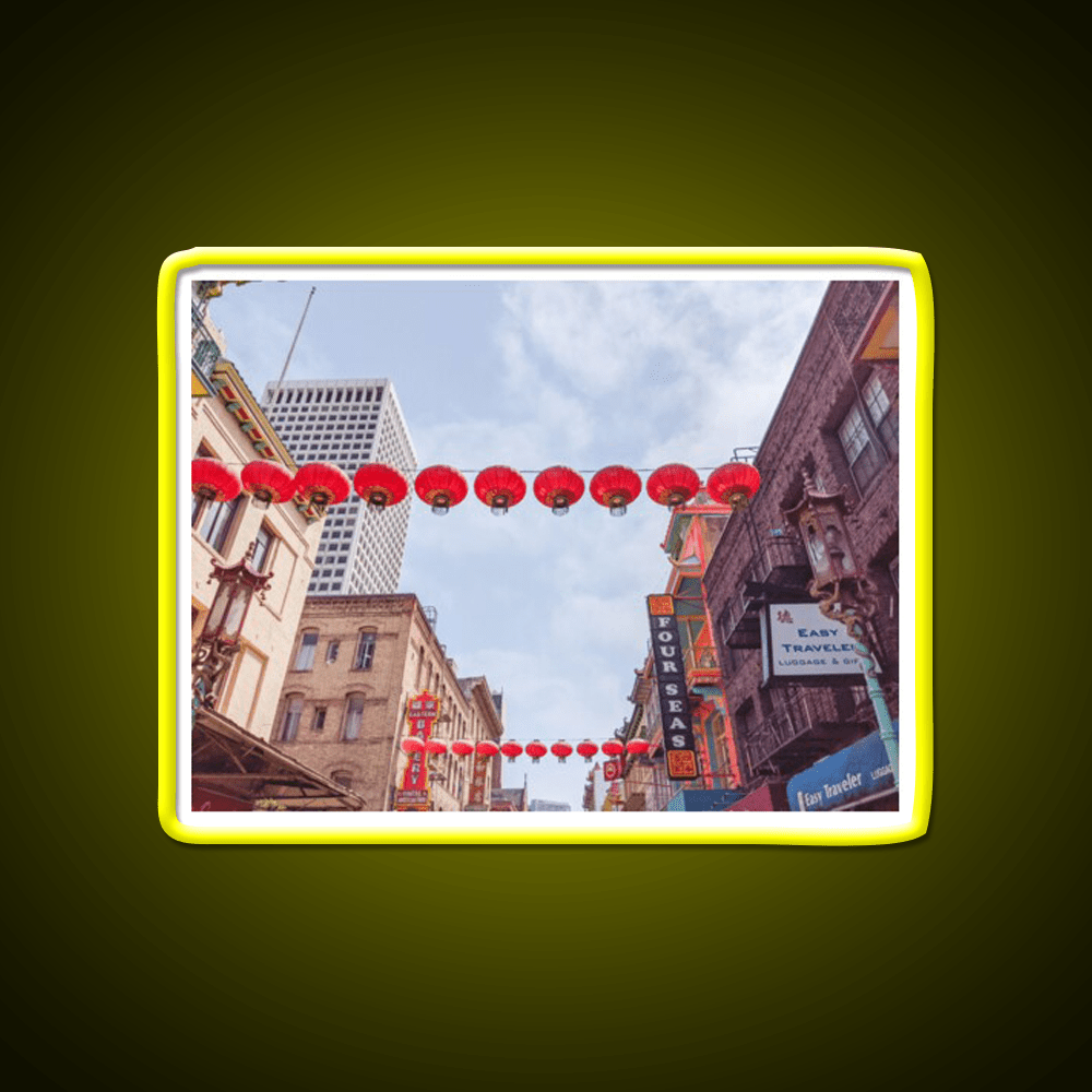 Chinatown San Francisco California Type B Asian Cultural Led Neon Sign Rgb Color - Shineneon