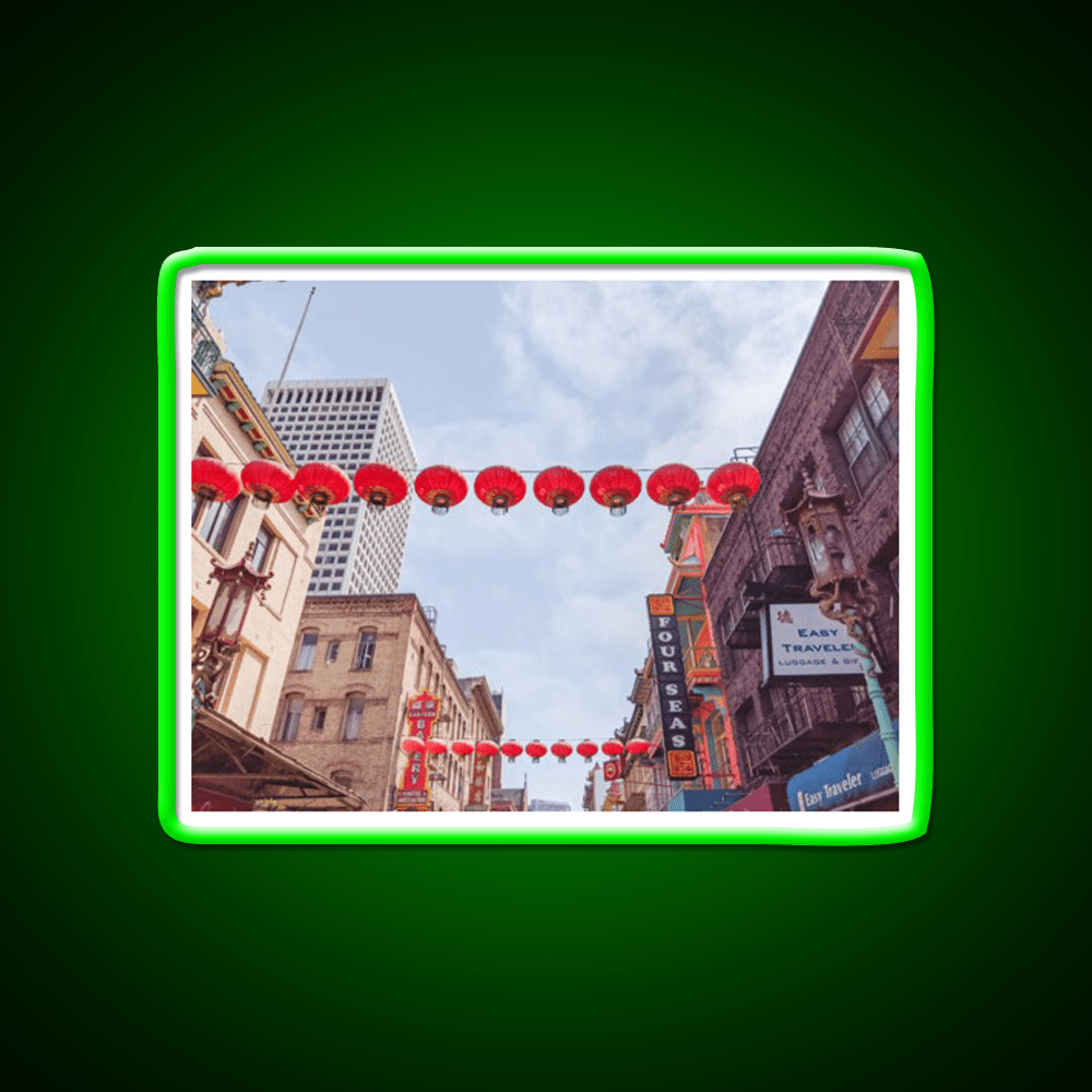 Chinatown San Francisco California Type B Asian Cultural Led Neon Sign Rgb Color - Shineneon
