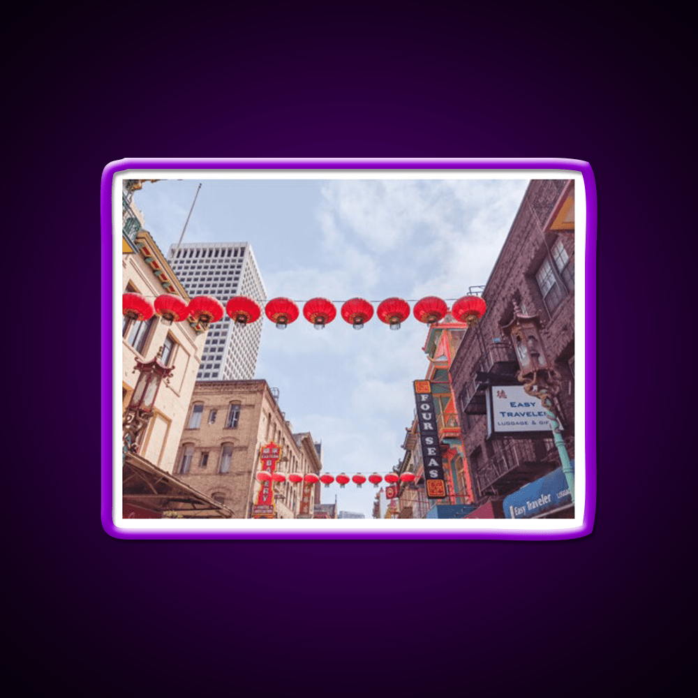 Chinatown San Francisco California Type B Asian Cultural Led Neon Sign Rgb Color - Shineneon