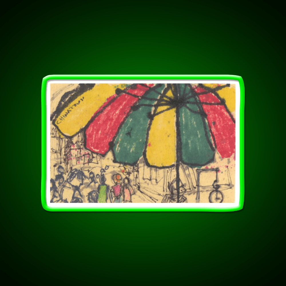 Chinatown Umbrella Asian Cultural Led Neon Sign Rgb Color - Shineneon