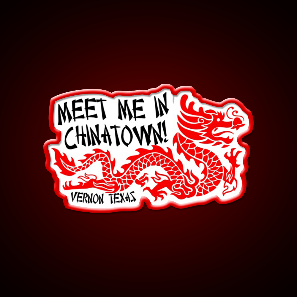Chinatown Vernon Texas Asian Cultural Led Neon Sign Rgb Color - Shineneon