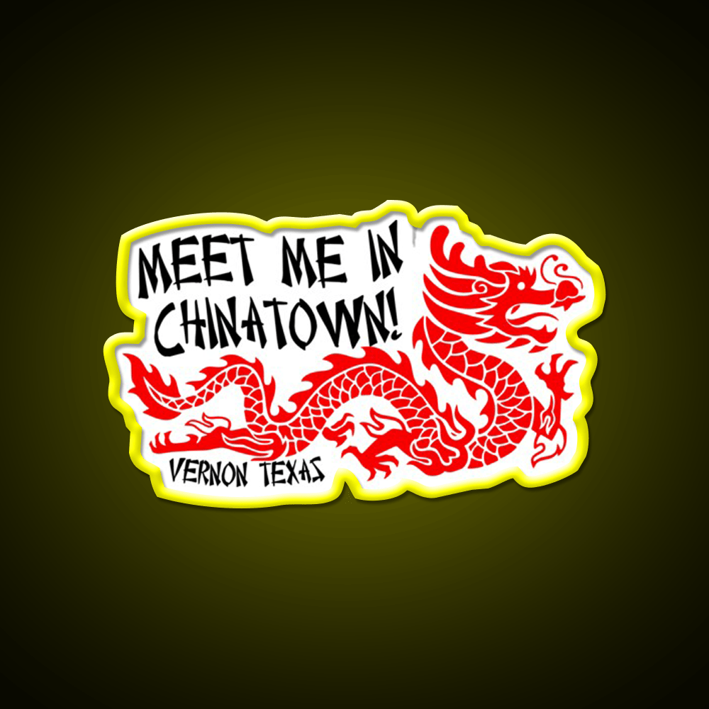 Chinatown Vernon Texas Asian Cultural Led Neon Sign Rgb Color - Shineneon