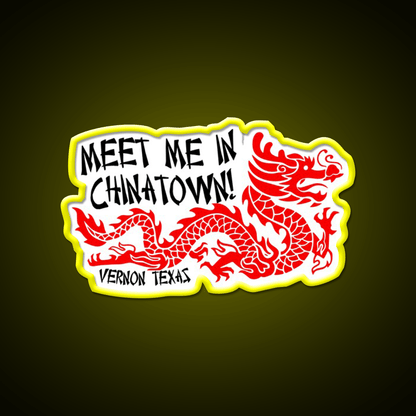 Chinatown Vernon Texas Asian Cultural Led Neon Sign Rgb Color - Shineneon