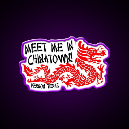 Chinatown Vernon Texas Asian Cultural Led Neon Sign Rgb Color - Shineneon