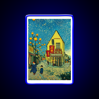 Chinatown Vincent Van Gogh Style Asian Cultural Led Neon Sign Rgb Color - LED neon sign view 5