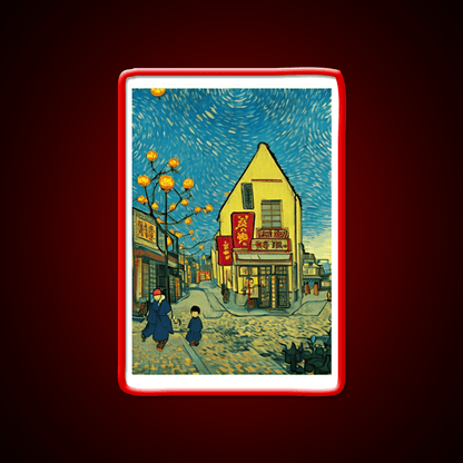Chinatown Vincent Van Gogh Style Asian Cultural Led Neon Sign Rgb Color - Shineneon