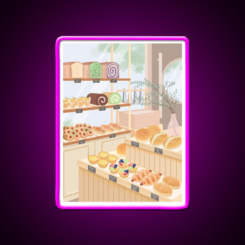 Chinese Bakery Goodies Led Neon Sign Chinese Food Rgb Color