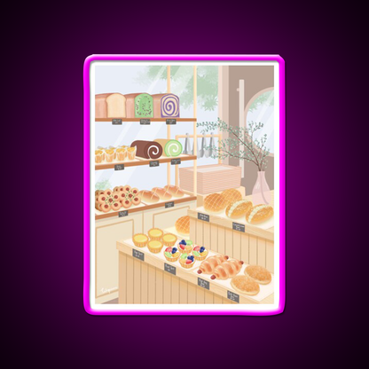 Chinese Bakery Goodies Led Neon Sign Chinese Food Rgb Color