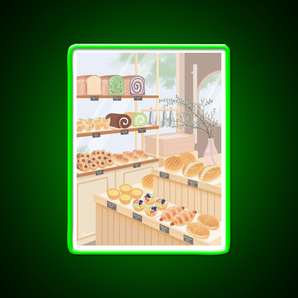 Chinese Bakery Goodies Led Neon Sign Chinese Food Rgb Color - Shineneon