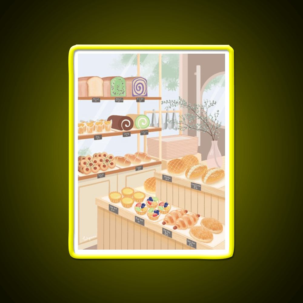 Chinese Bakery Goodies Led Neon Sign Chinese Food Rgb Color - Shineneon