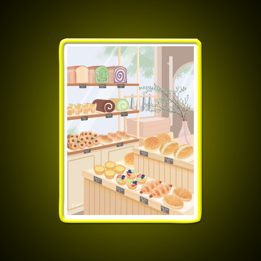 Chinese Bakery Goodies Led Neon Sign Chinese Food Rgb Color