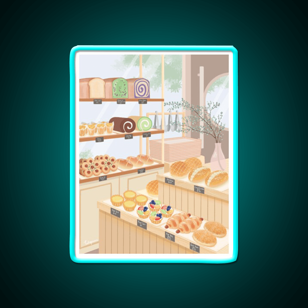 Chinese Bakery Goodies Snack Food Led Neon Sign Rgb Color - Shineneon