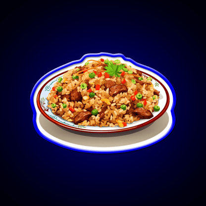 Chinese Beef Fried Rice Led Neon Sign Chinese Food Rgb Color - Shineneon