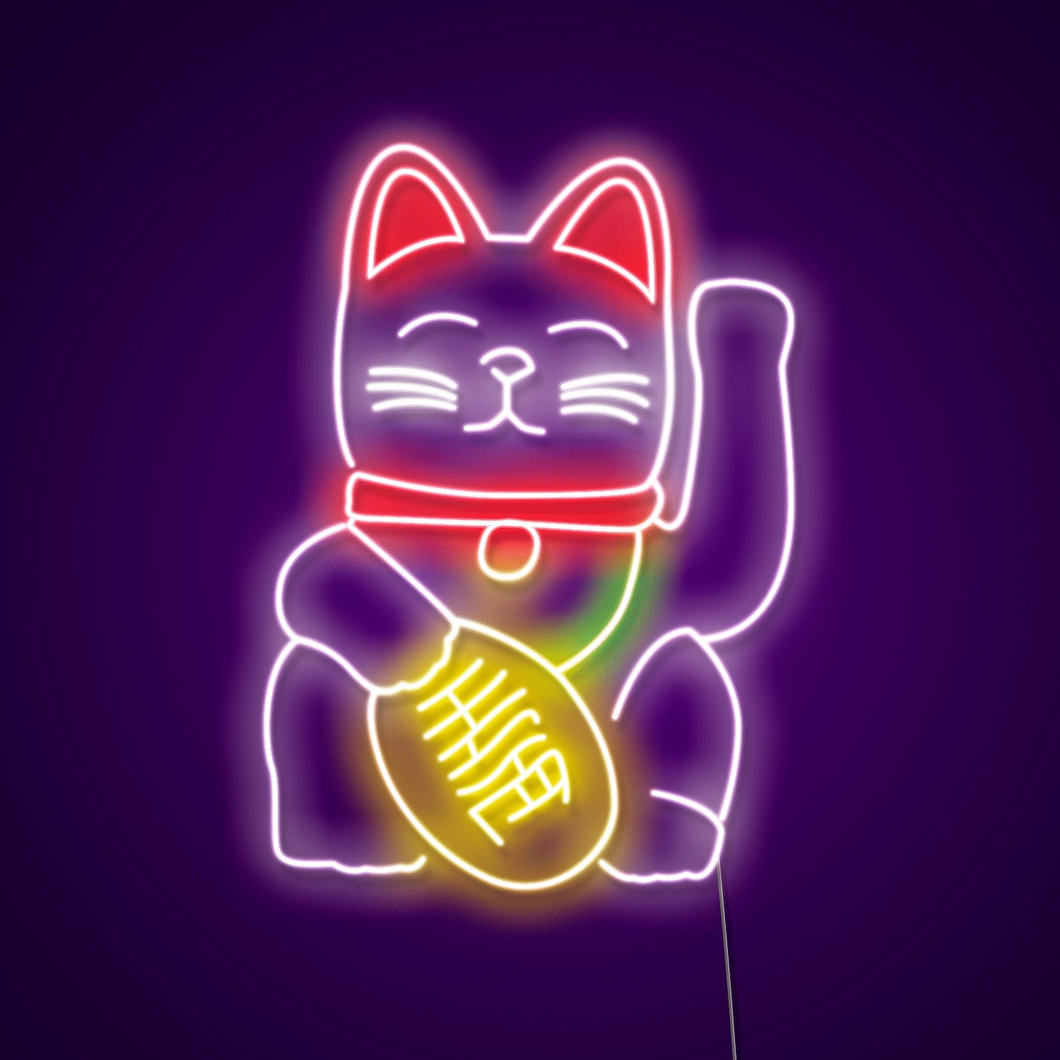Chinese Cat Led Neon Signs Wall Art Neon Led Sign | Shineneon