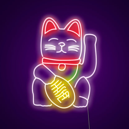 Chinese Cat Led Neon Signs Wall Art Neon Led Sign | Shineneon