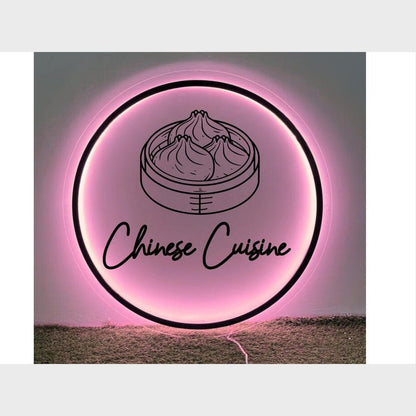 Chinese Cuisine Acrylic Business Logo Sign - Shineneon