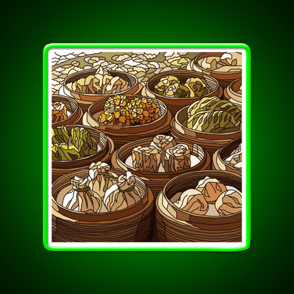Chinese Dim Sum Dimsum Asian Cultural Led Neon Sign Rgb Color - Shineneon