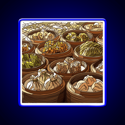 Chinese Dim Sum Dimsum Asian Cultural Led Neon Sign Rgb Color - Shineneon