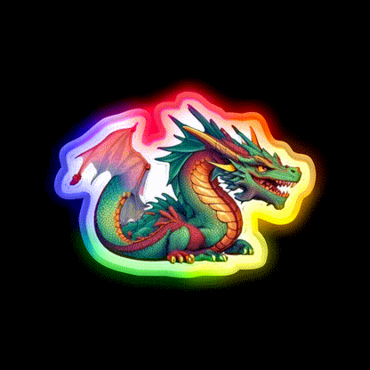 Chinese Dragon Asian Cultural Led Neon Sign Wall Art Rgb Color - LED neon sign close-up detail